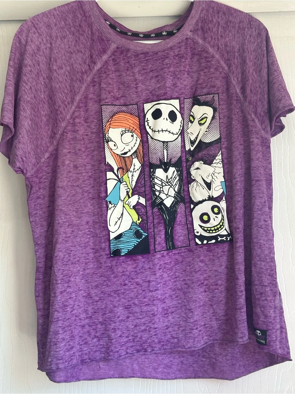 Purple The Nightmare Before Christmas Graphic Tee